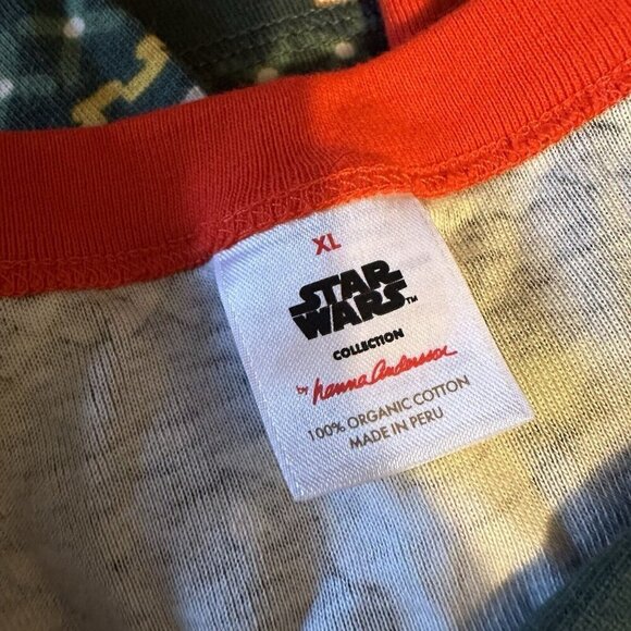 Hanna Andersson Adult Star Wars Collection Pajama Set Size XL Baby Yoda - Picture 2 of 2